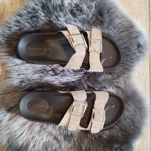 SALE!!! Madden Girl the Teddy-R Rhinestone Banded Sandals Size 9-9.5